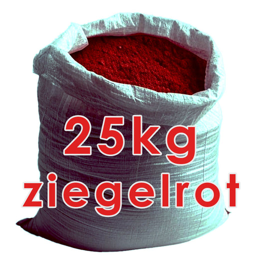 Eisenoxidfarbe Ziegel-Rot, Farb-Pigment für Betonschalungen 25kg