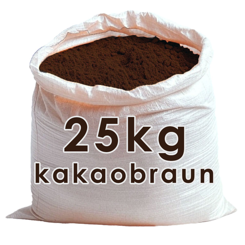 Eisenoxidfarbe Kakabraun 25 kg - Hochdeckend für Beton & Bau